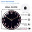 Horloge murale moderne en verre 12 po