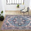 Tapis bleu / beige Huddleston-741043079