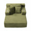 Chaise longue avec 3 coussins, chaise longue avec pochette de rangement pour petits espaces-428117753