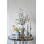 Grand chandelier conique en aluminium à branches d'arbre de 4,5 po de diamètre x 21,5 po argent / or-1252228236