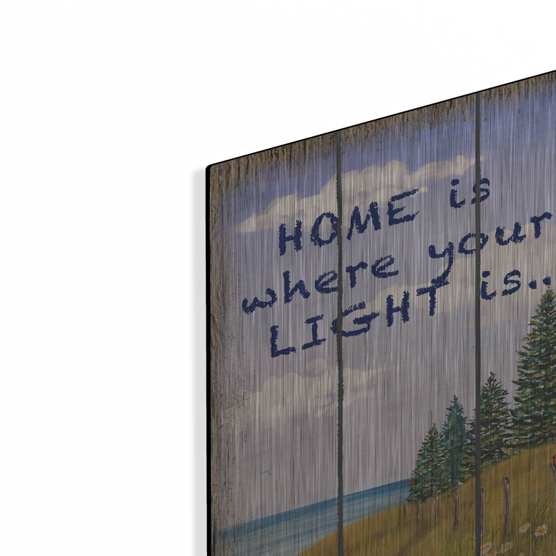  «Home Lighthouse» par Jean Plout, art mural en métal, 16 po x 12 po, 16 po x 12 po