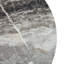 Table basse circulaire gris en fibres à densité moyenne texturée, placage texturé gris, texture délicate, adaptable à un plateau de table circulaire
