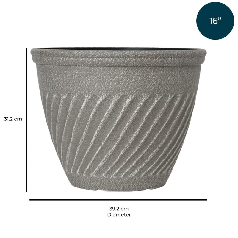 Pot Planter, 31.2cm H x 39.2cm W x 39.2cm D