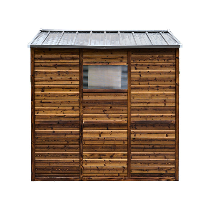 Remise de jardin 6 * 8Ft - Élégant outil en bois de cèdre et en fer