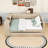 Upholstered Platform Bed with Storage Shelves, Desk, Charging Station and Trundle-693328156
