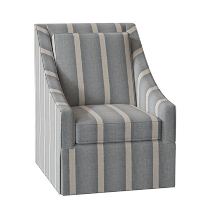 Teagan Upholstered Swivel Armchair