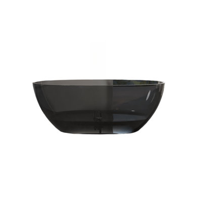 63'' W 22'' H Frameless Offset Curved Tub & Shower Kit