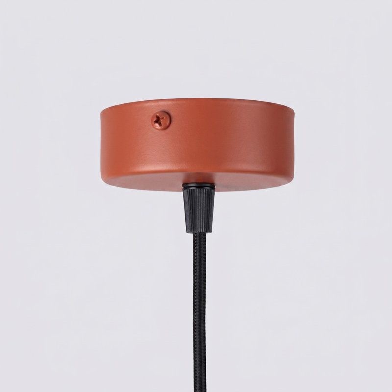 Arche - Light Stainless Steel Pendant, 8x8x120 cm, Red Ochre, 1 Light