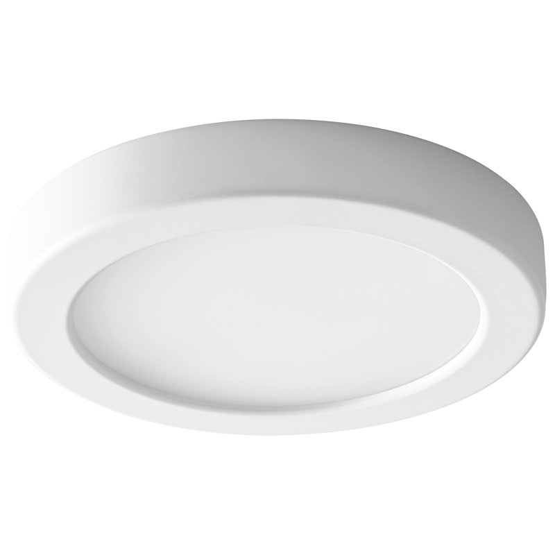 Plafonnier encastré 1 lumière Arizbeth, H 1 po x l 7 po x P 7 po, Blanc