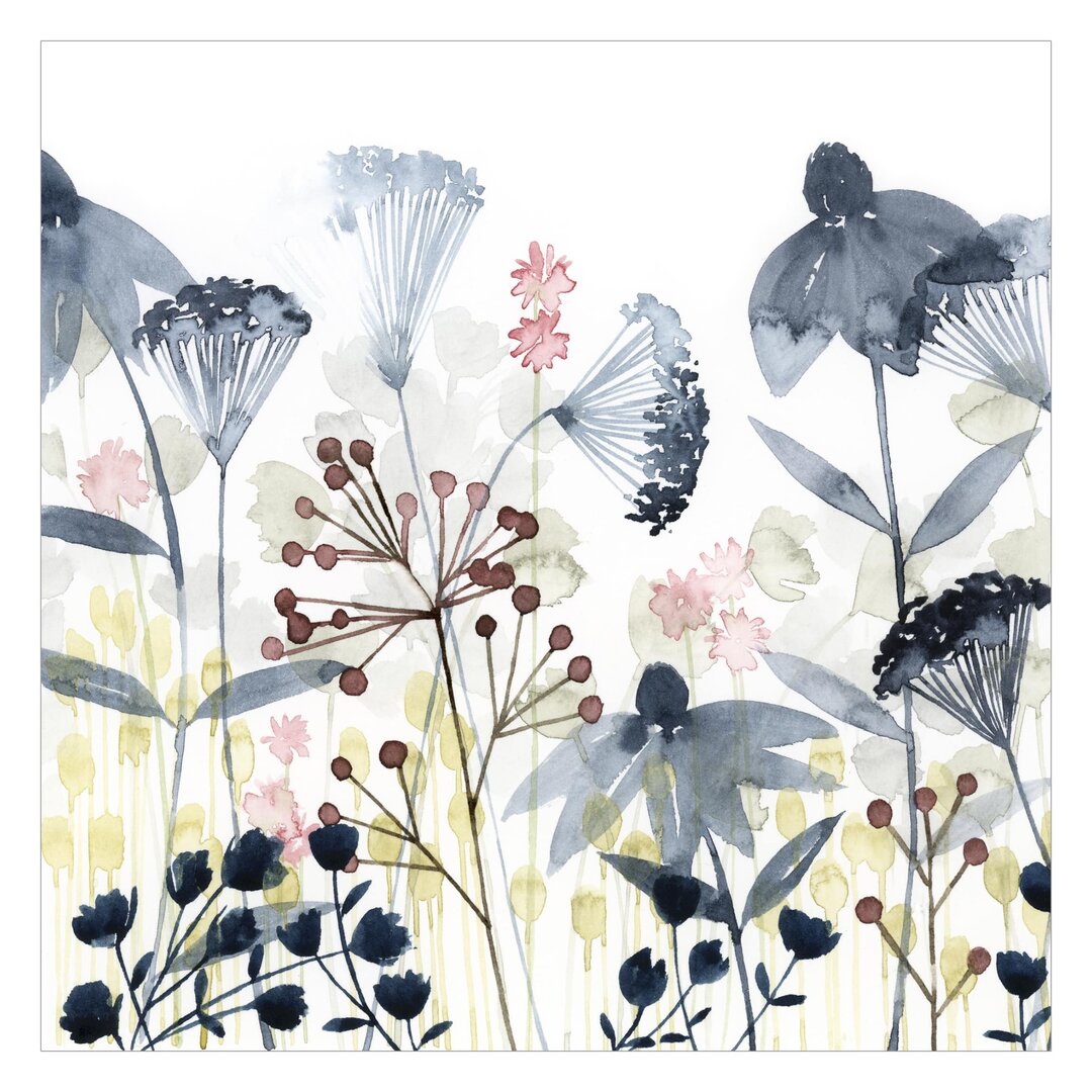 Matt Fototapete Wildblumen Aquarell I 2,88 m x 288 cm