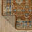 Arjay Distressed Oriental Rust/ Blue Indoor-Outdoor Rug-90319314
