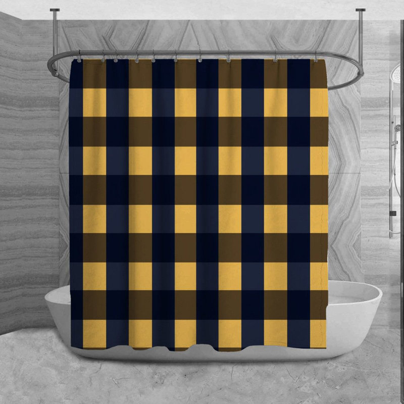 Rideau de douche Ottorino Gingham, H 84 po x l 70 po