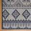 Tapis d'intérieur / extérieur tissé à plat toutes saisons Tropea Darcy, bleu marine, blanc, bohémien, marocain-108840500