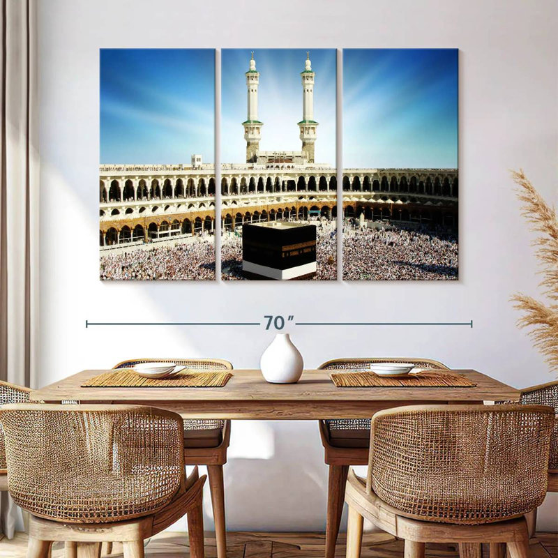 Pèlerins de Kaaba, H 14 po x l 23 po