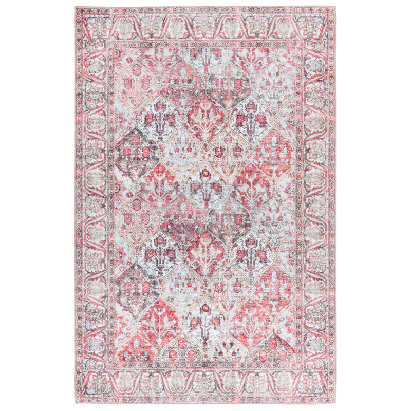 Cina Performance Machine Washable Oriental Rug, Rectangle 6' x 9'