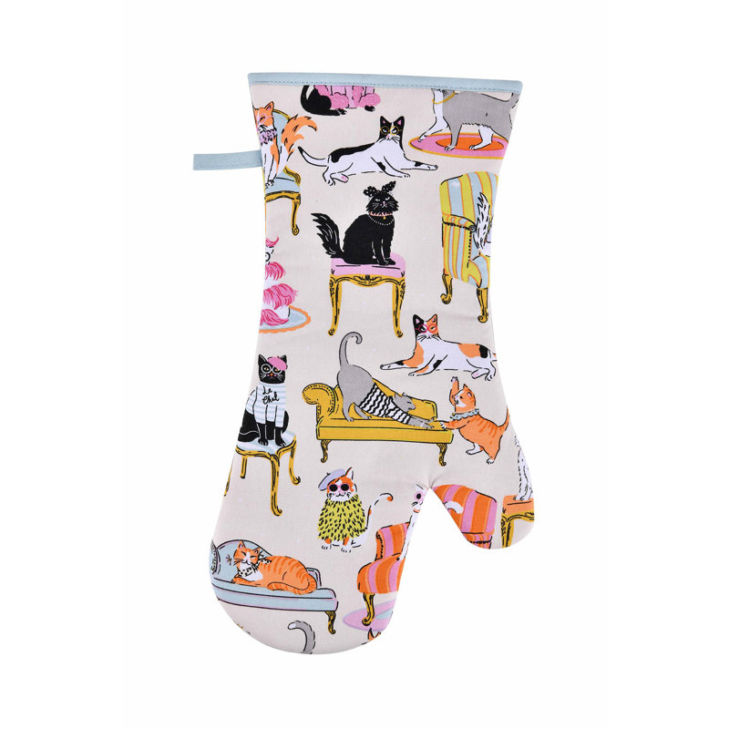 Ulster Weavers Cool Cats 100% Cotton Oven Glove Set
