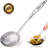 Zulay Kitchen Large Stainless Steel Slotted Skimmer Spoon - 14.5 inches