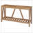 Console Table, Farmhouse Entryway Table with Storage Slatted Shelf, Rustic Sofa Table-116351529