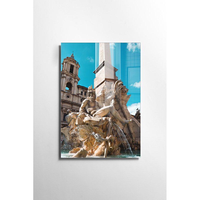 Peinture décorative en verre trempé, H 39,4 po x l 27,6 po x P 1 po