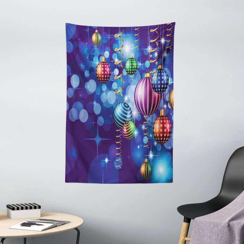 Polyester Christmas Tapestry - Colorful Christmas Wall Tapestry