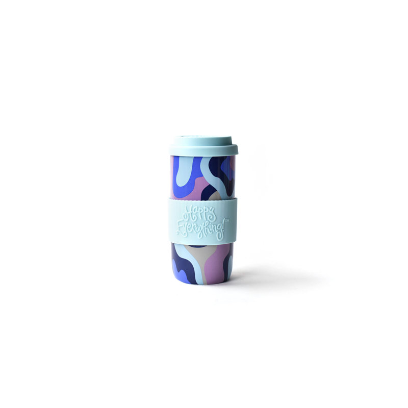 Happy Everything! By Laura Johnson 16oz. Double Wall Insulated Stoneware Travel Mug