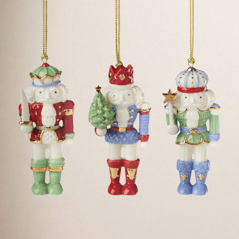 Nutcracker 3-Piece Ornament Set