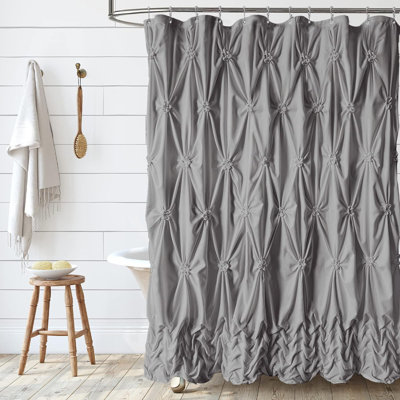 Jermesha Shower Curtain with Hooks Included