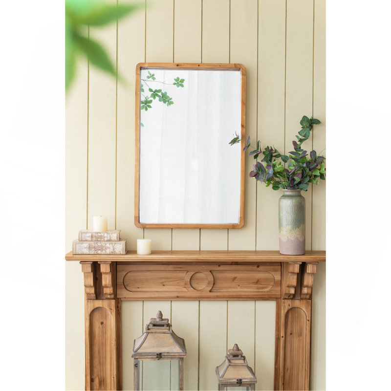 Charmant miroir rustique et moderne en bois pour une décoration polyvalente