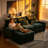 {New Arrived} 99.50 Inch 3-Seater Chenille Modular Sofa Set with Movable Ottoman,Free Combination-89612769