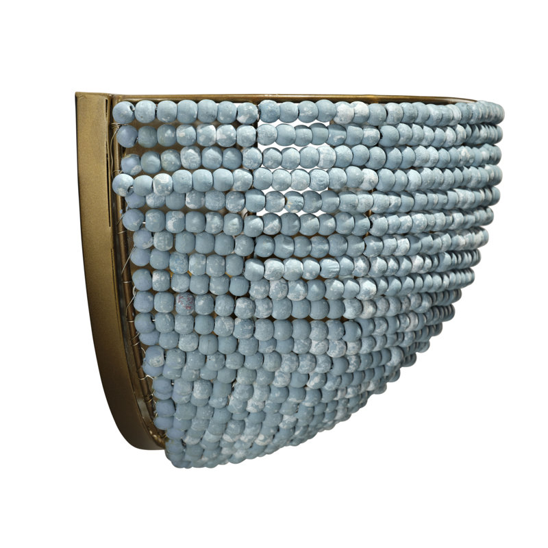 Barnacle 1 - Light Flush Mounted Sconce, Blue, Gold