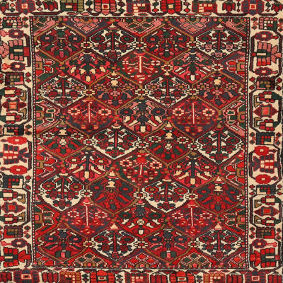Tapis oriental rouge / beige