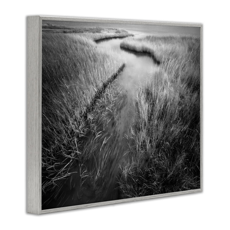 Vue de l'estuaire du méandre, estampe numérique encadrée par Chip Forelli, Estampe numérique Farmhouse, H 11 po x l 14 po