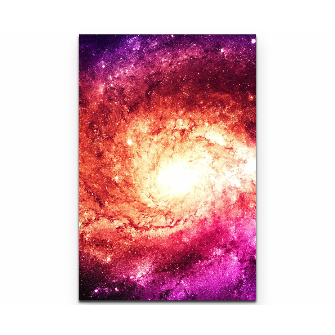 Leinwandbild Magenta Galaxie