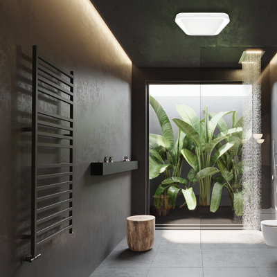 Quadro Plastic LED Flush Mount