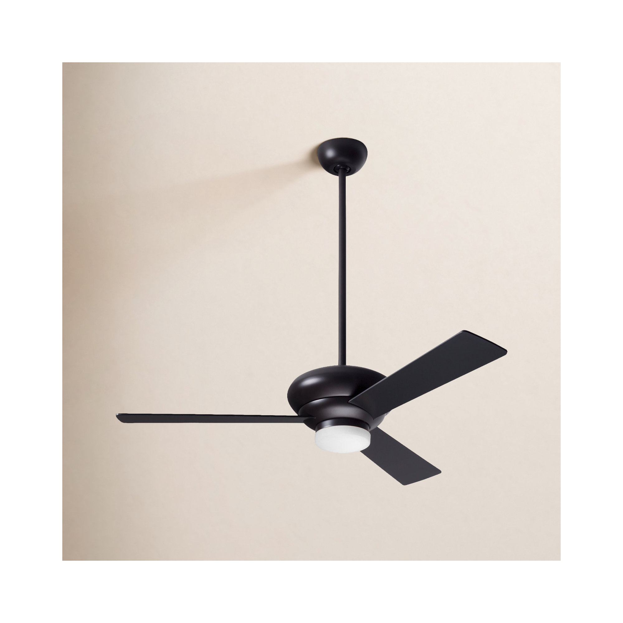 Altus 42'' 3 Blade Ceiling Fan with LED Light Kit, Black, Dark Bronze, Wall Control with Remote Handset (2-wire)