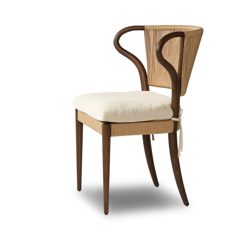 Amira Armless Dining Chair, Brown/Braodway Dune