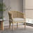 Wood And Cane Accent Chair-620678354