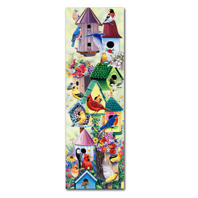 Caiti Birdhouse and Birds Tower - reproduction sur toile