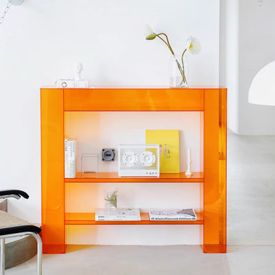 Nordic style fireplace-shaped console table