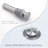 4 in. Centerset Double Handle Waterfall Spout Bathroom Sink Faucet with Pop-up Drain (2 Pack)-106258934