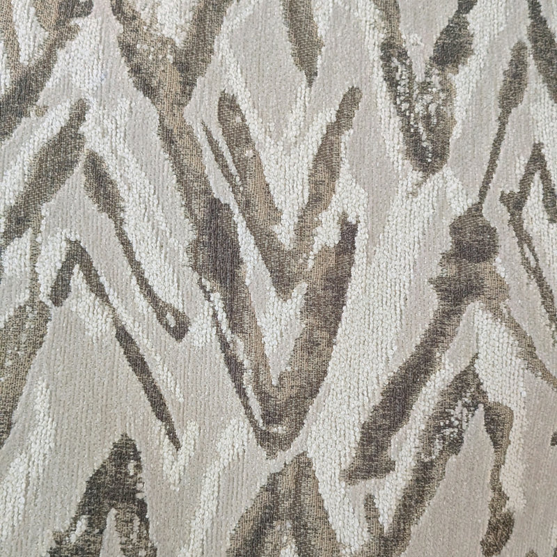 Repose-pieds Crescendo, Polyester brun / beige