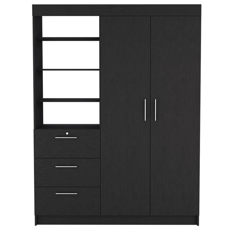 Armoire pour vêtements, chambre à coucher, Noir