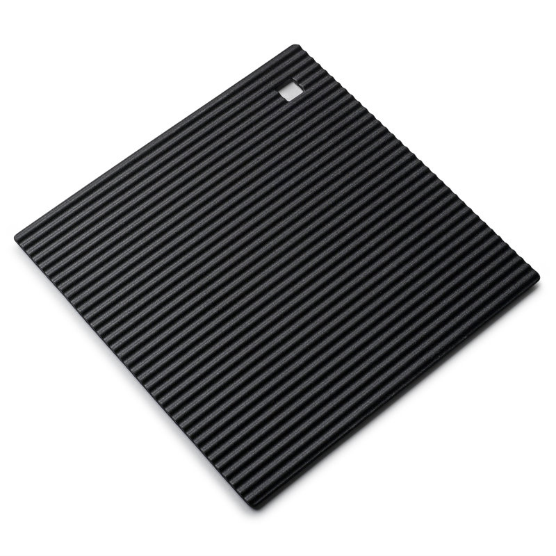 Silicone 2 Piece Trivet Set, Black