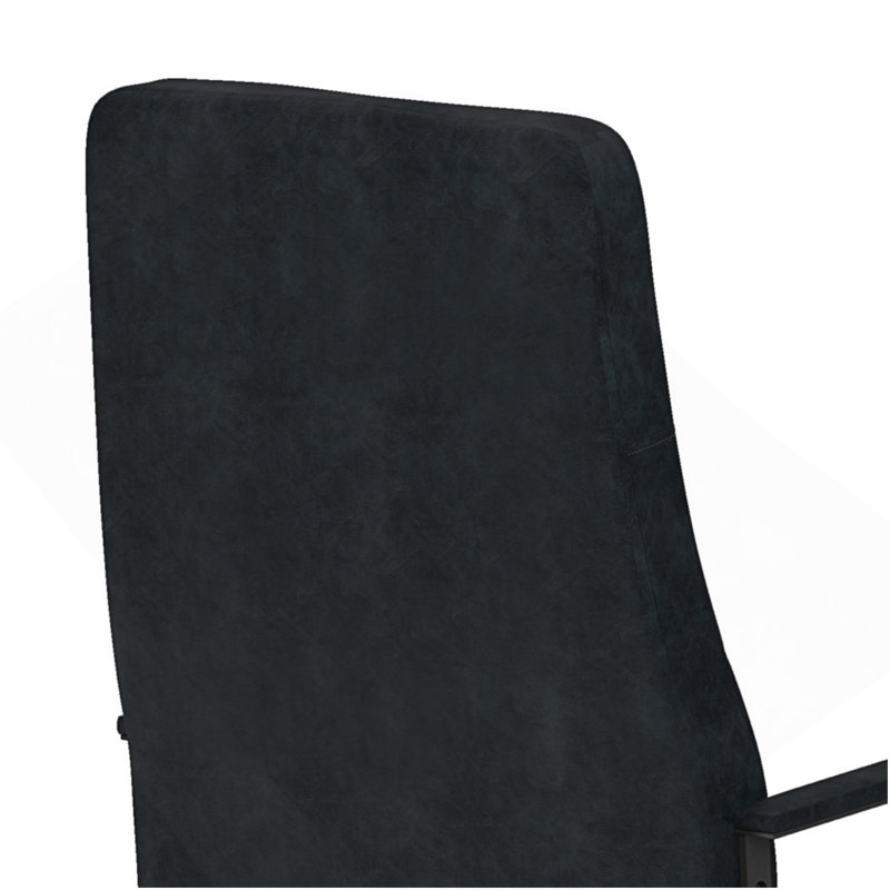 Foley - Chaise de bureau pivotante - Bleu vieilli