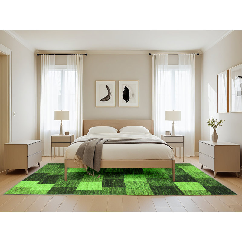 Treden Performance Abstract Indoor Rug, Rectangle 5' x 8'