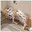 Organisateur de rangement pour jouets rose avec bibliothèque à 2 niveaux et 12 bacs à jouets - Solution de rangement multifonctionnelle pour enfants pour chambre à coucher, salle de jeux et salle de classe