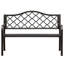 Banc de jardin en métal Barty