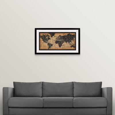 " Old World Map " Graphic Art