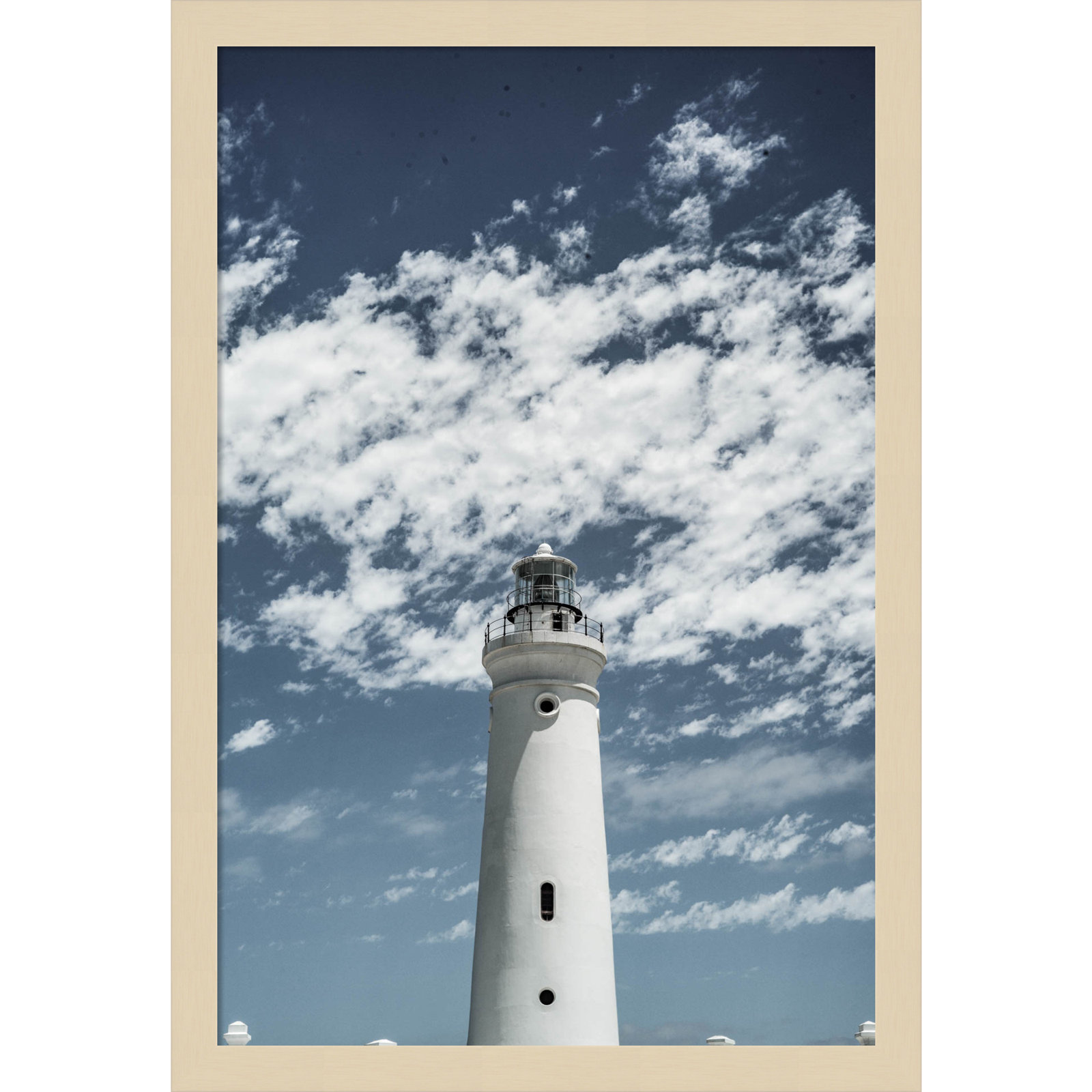 Cape Point Lighthouse by Shot by Clint Wood Framed Wall Art Print, 21" H x 15" W, Brown