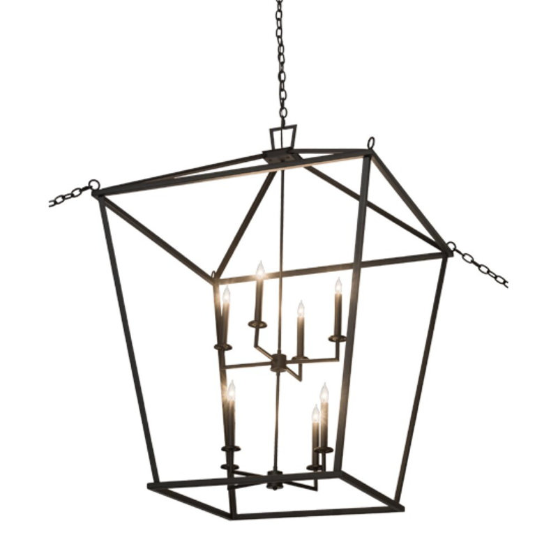 Lustre géométrique à 8 lumières Ishika